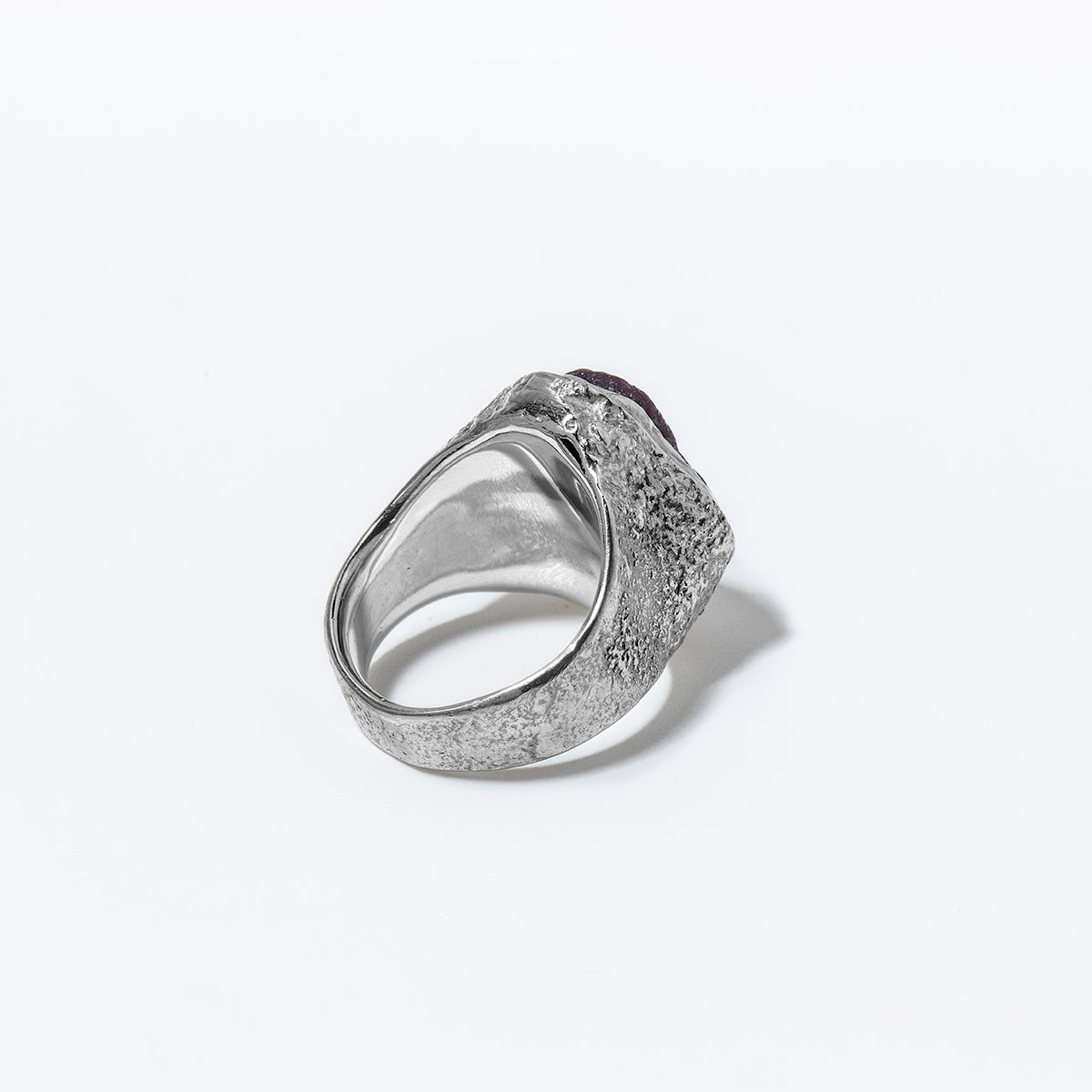 HOLLOW FORM Raw Ruby Ring