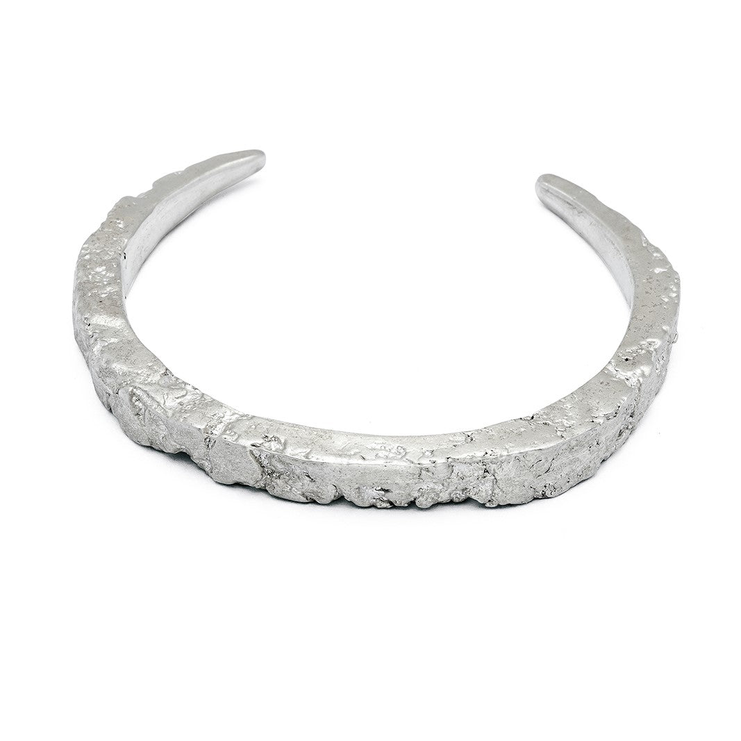 Raw Silver Cuff 7mm