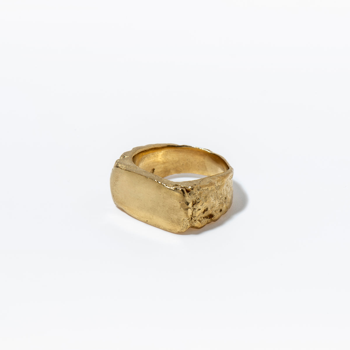 LOW SIGNET RING 18K