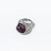 HOLLOW FORM Raw Ruby Ring