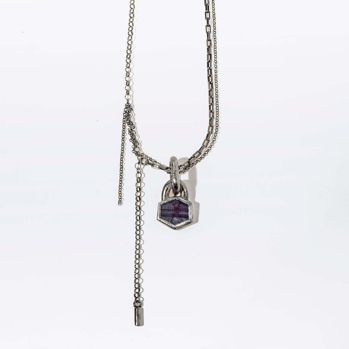 PINK SHEEN SAPPHIRE necklace