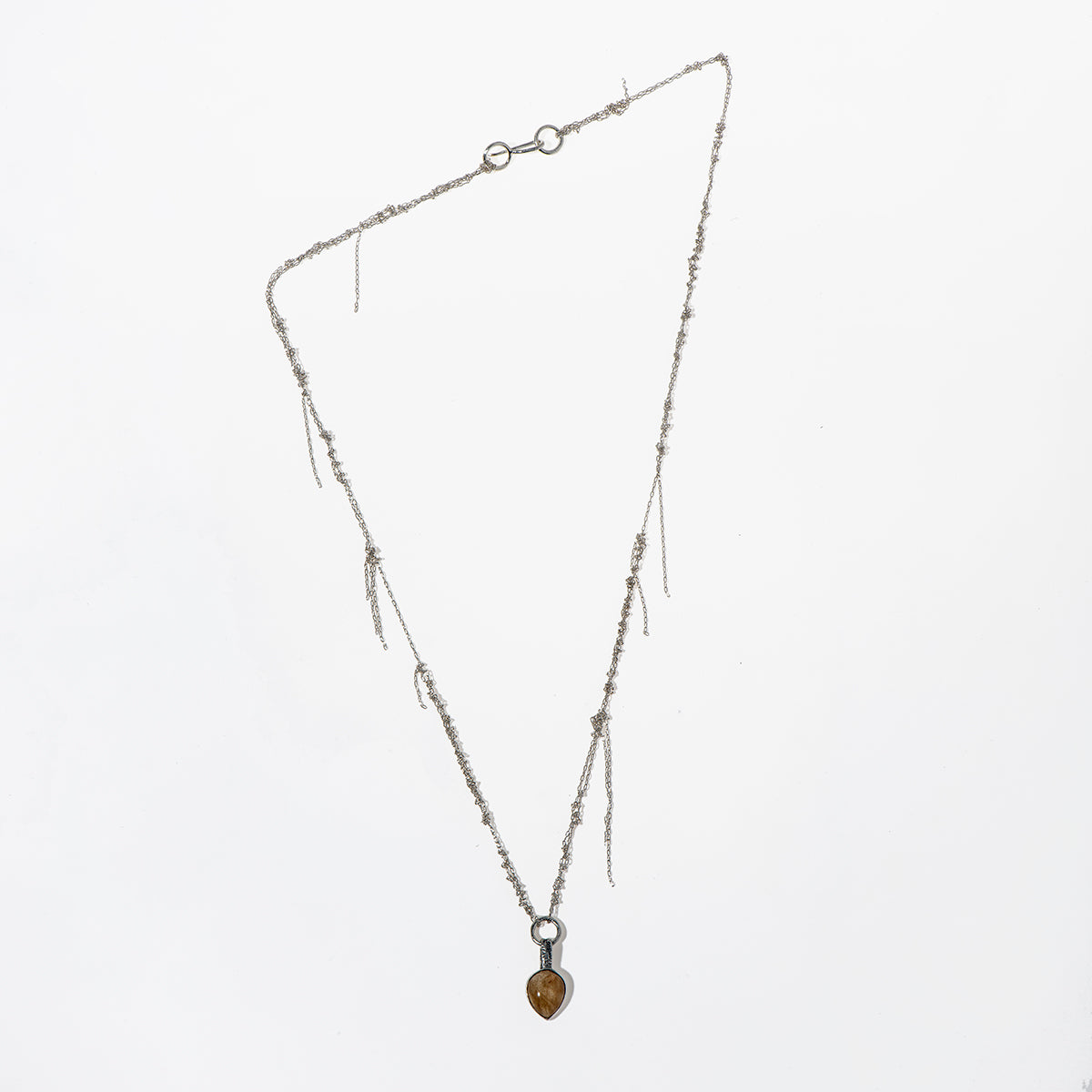 RUTILE QUARTZ FRAY CHAINS necklace