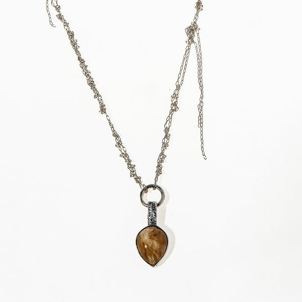 RUTILE QUARTZ CHAINS necklace