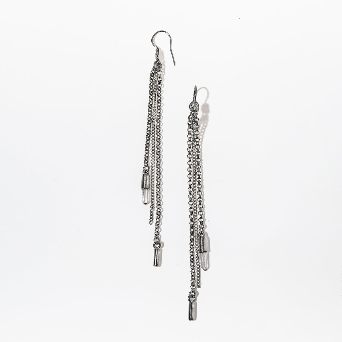 ARRAY earrings - quartz crystal