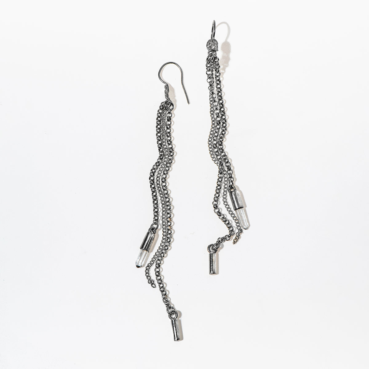 ARRAY earrings - quartz crystal