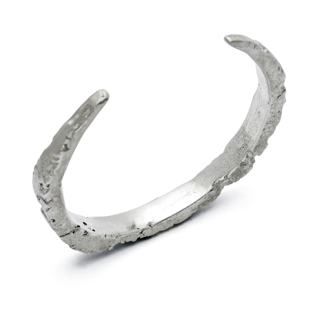 Raw Silver Cuff 7mm