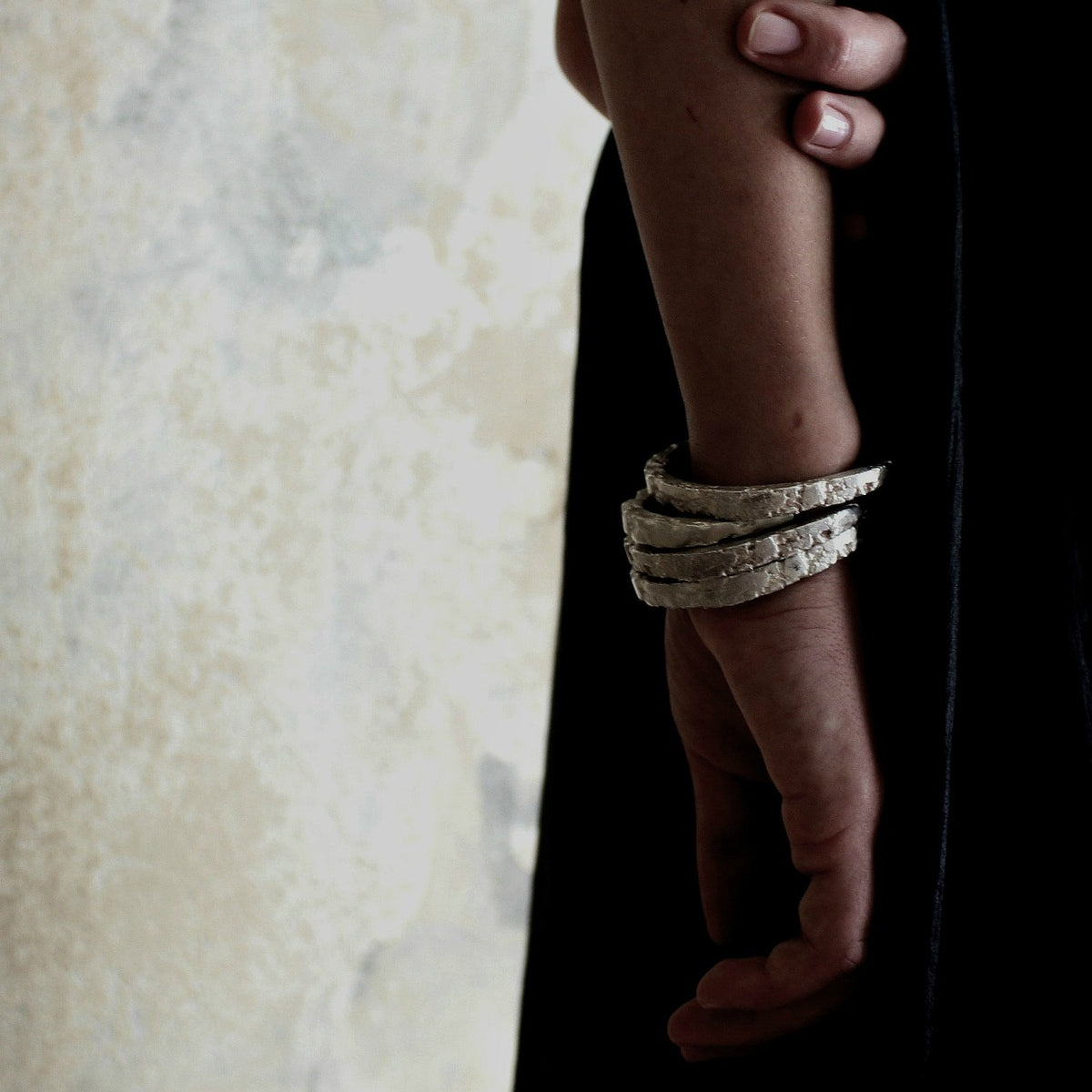 Raw Silver Cuff 7mm