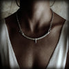 Arc Necklace Handcrafted From Sterling Silver For A Viking Women