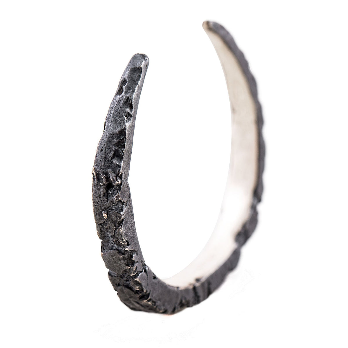 Raw Silver Cuff 7mm