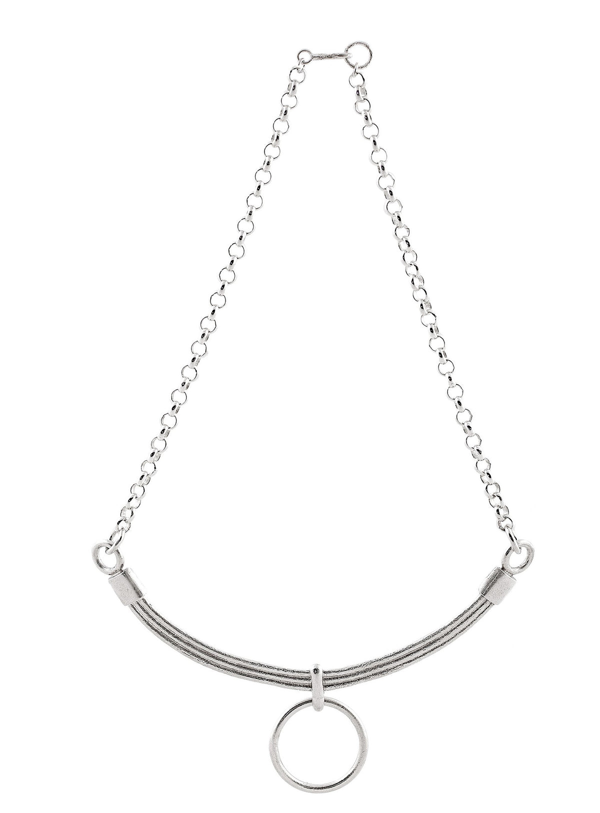 Handmade Choker Collar With Raw Quartz Pendant, Crystal Necklace, Crystal Quartz Pendant Necklace, O-Ring Chain Necklace, Silver Chain Necklace, O-Ring Pendant Necklace, Silver Long Necklace, Silver Choker, O-Ring Necklace, O-ring Choker, Choker Necklace, choker Collar, Statement Necklace, Heavy Necklace, Ring Choker Necklace, Statement Necklace