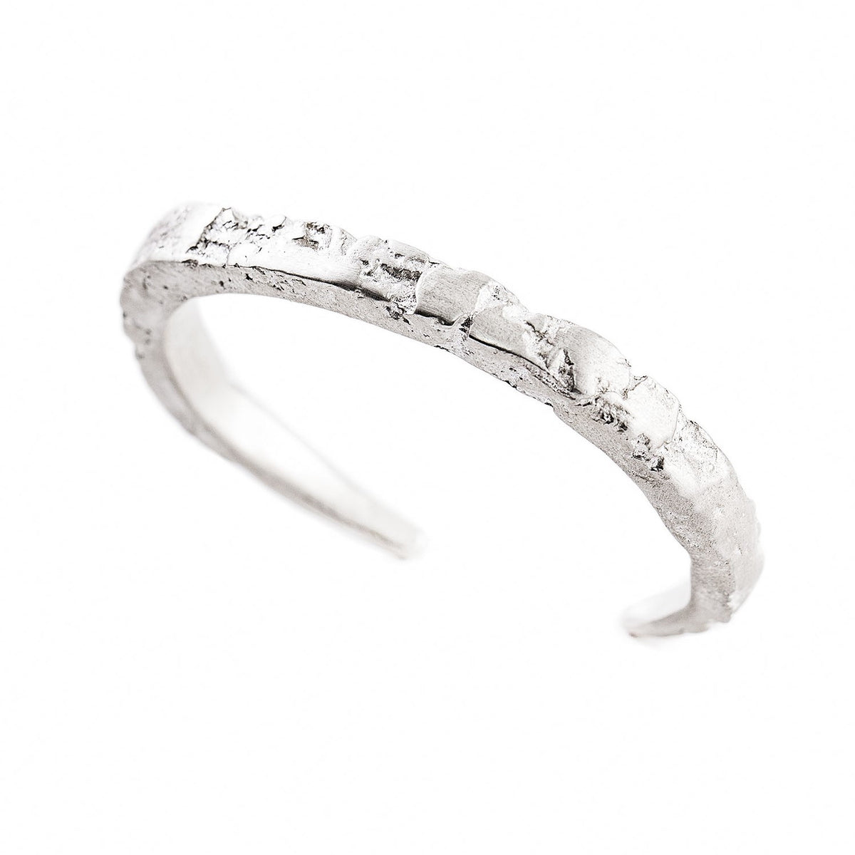 Raw Silver Cuff 7mm