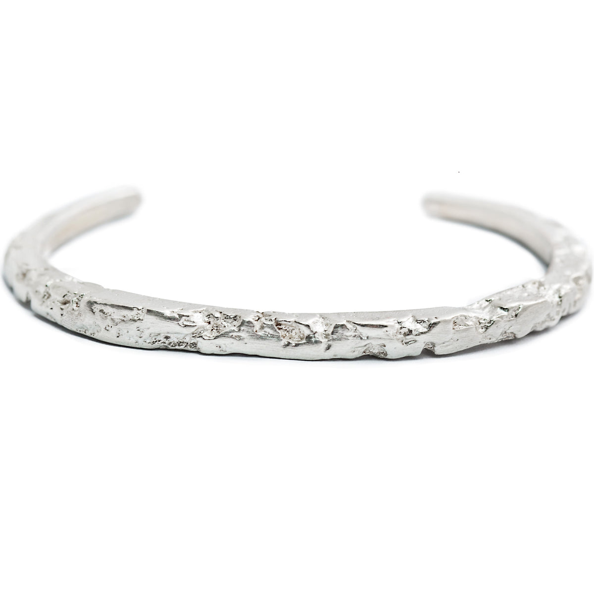 Raw Silver Cuff 4mm